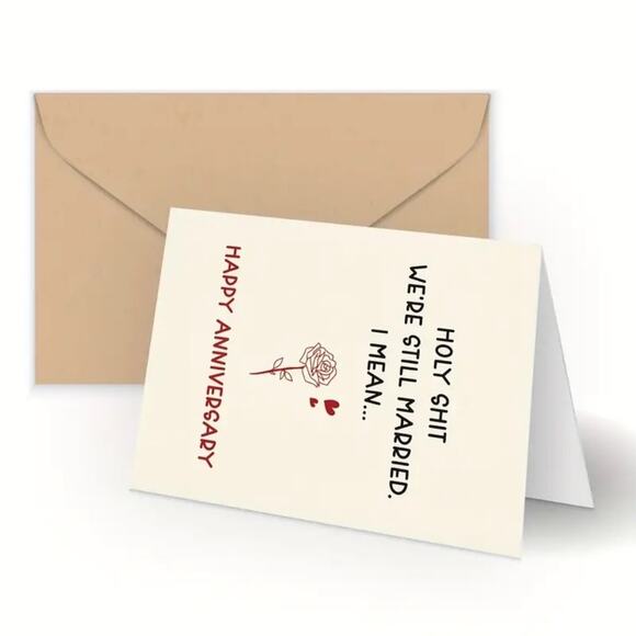 Anniversary Funny Adult Card - 5" x 7" - Picture 3 of 5
